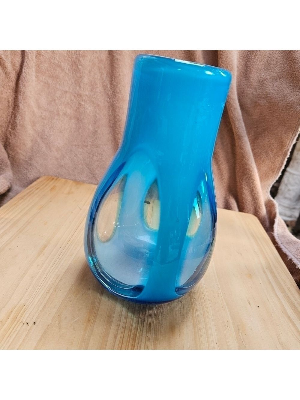 Lucky Bamboo Art Glass Vase
